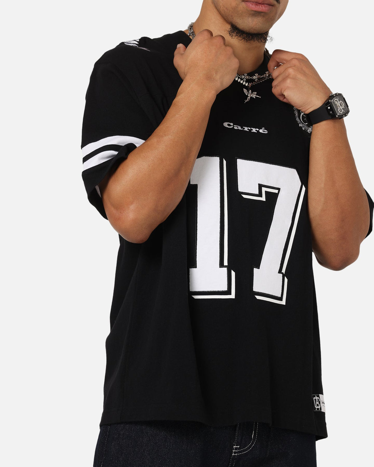 Carre Rose Bowl Football T-Shirt Black/White