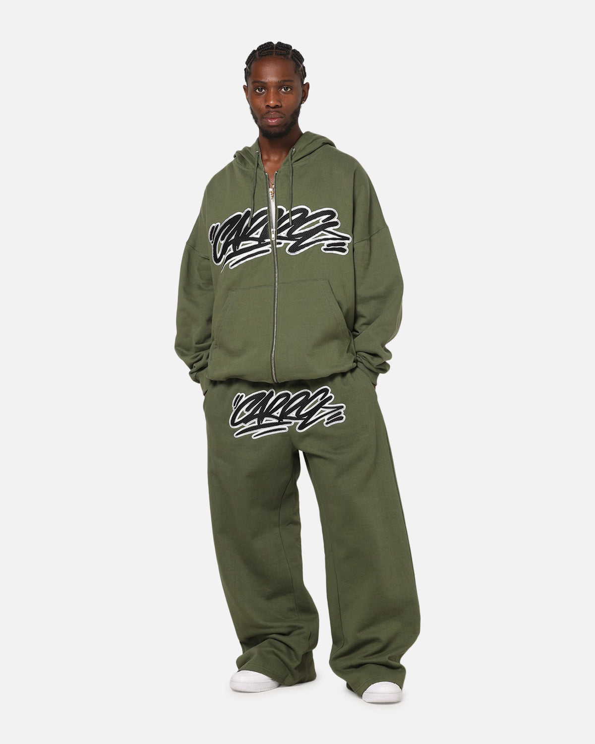 Carre Terrace Zip Hoodie Olive
