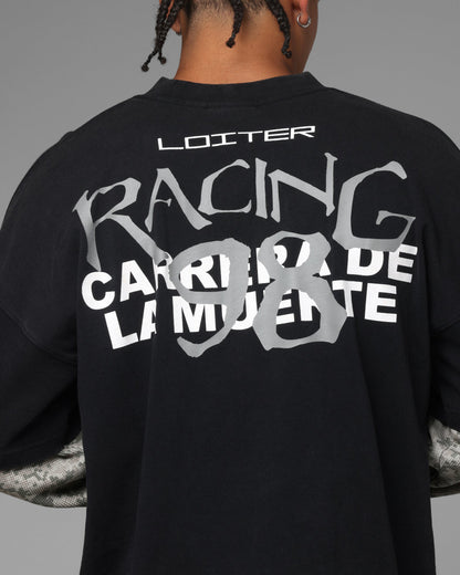 Loiter Performance Layered Long Sleeve T-Shirt Black