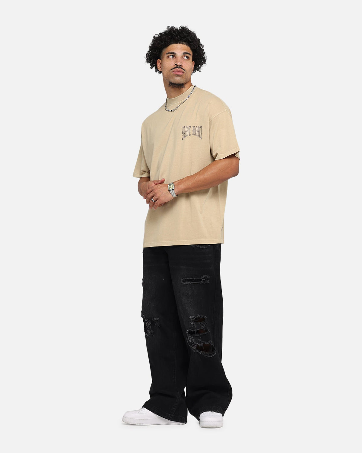Saint Morta Vill Park Boxy T-Shirt Pigment Stone