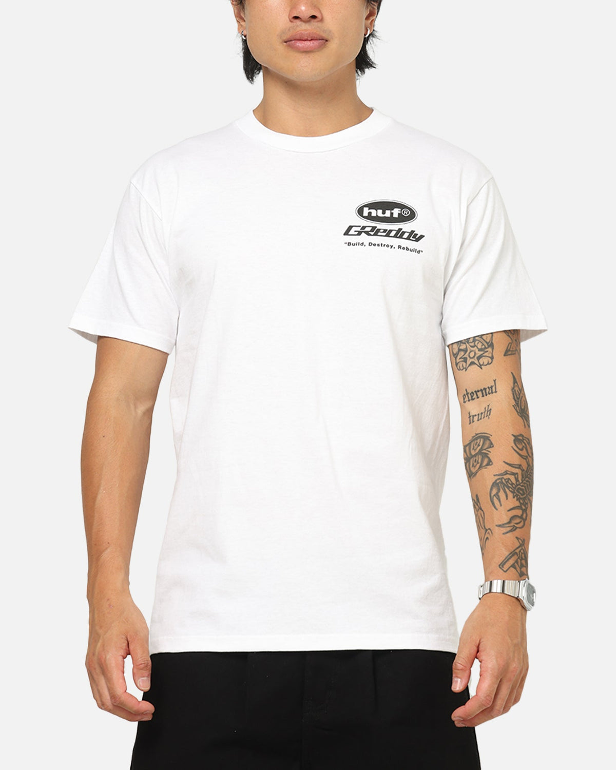 Huf X Greddy Parts T-Shirt White