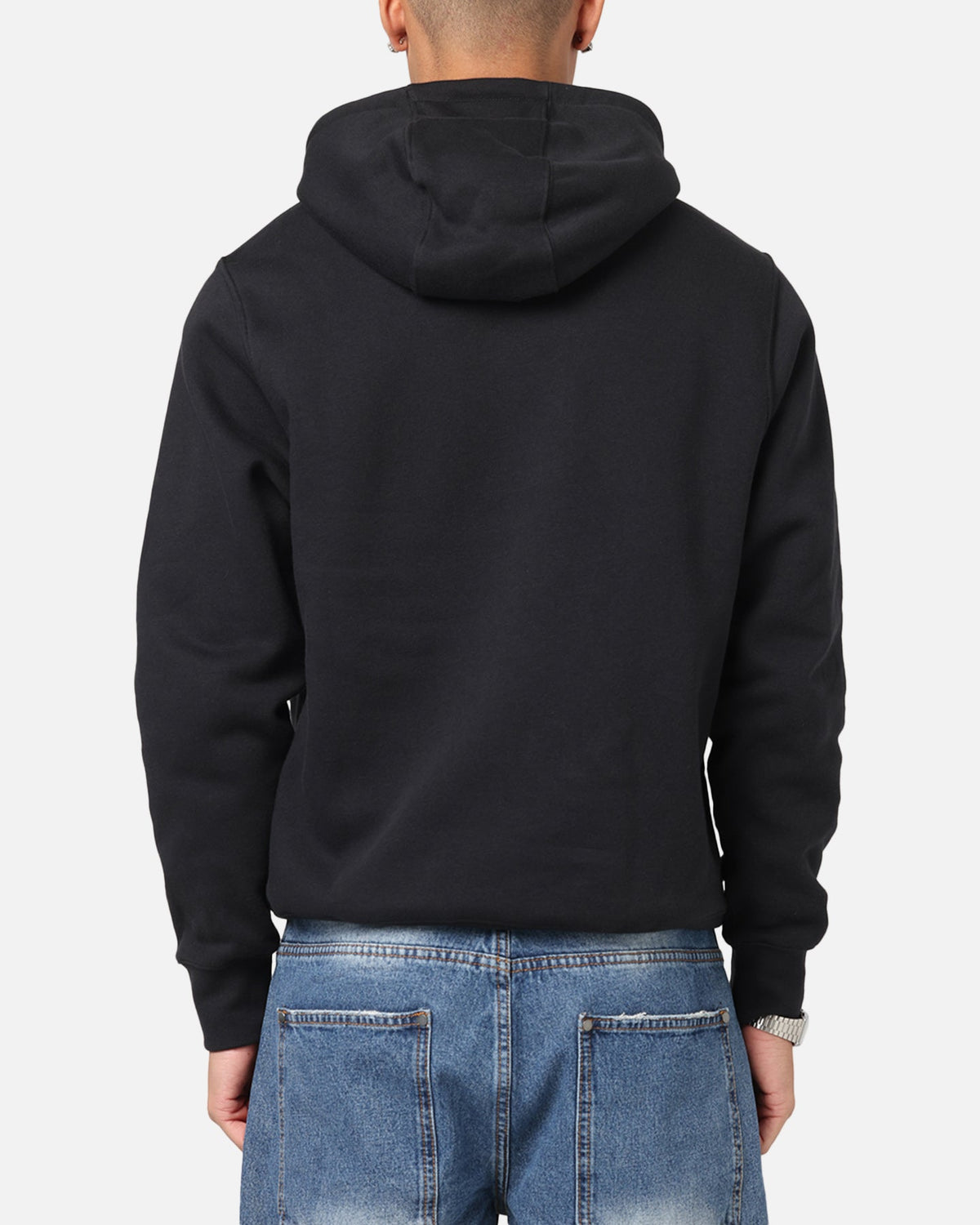 Nike Club Pullover Fleece Hoodie Black/Black/White