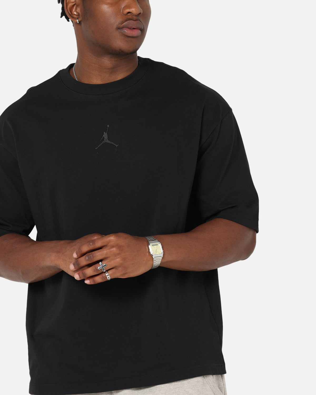 Jordan Flight Essentials Oversized Crewneck T-Shirt Black/Black