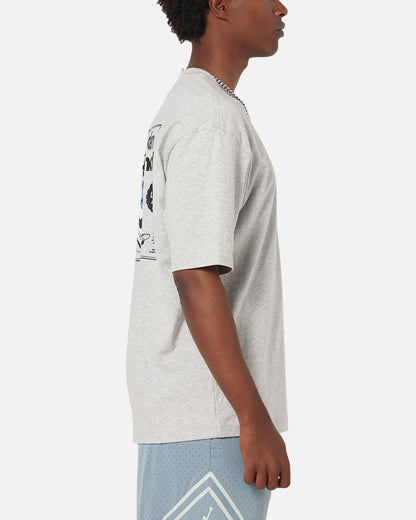 Jordan AJ1 North Carolina T-Shirt Grey Heather/White