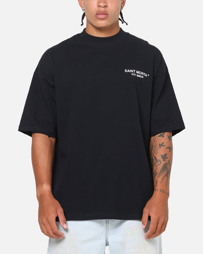 Saint Morta Departed Boxy T-Shirt Black/Grey