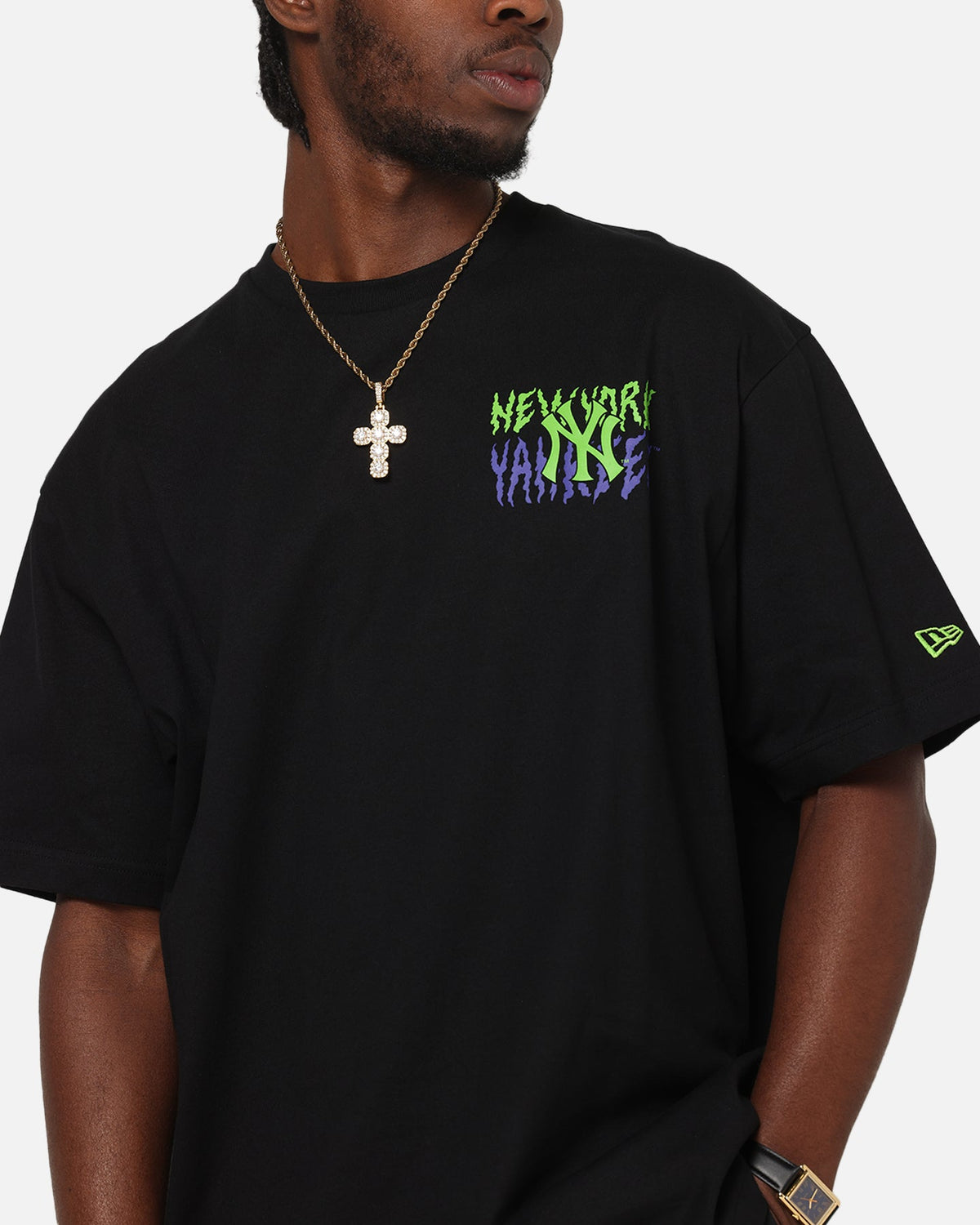 New Era New York Yankees Drip T-Shirt Black