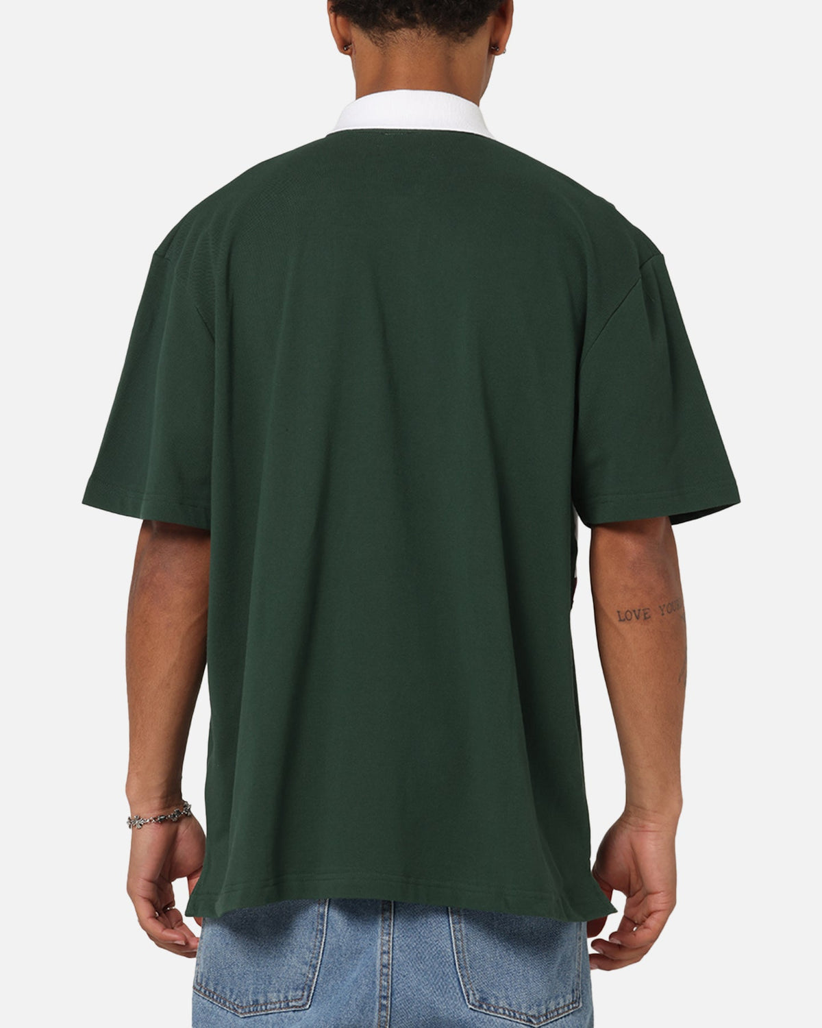 Nautica 83-Flag Block Polo T-Shirt Green/White