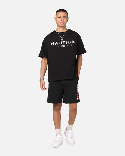 Nautica Letter Logo T-Shirt Black