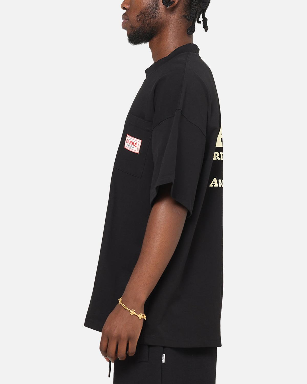 Carre Pocket T-Shirt Black