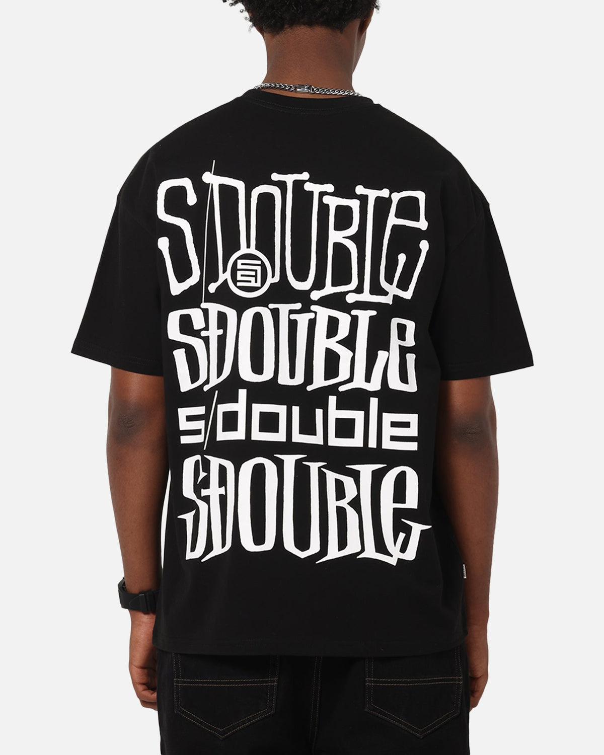 S Double Logofest T-Shirt Black