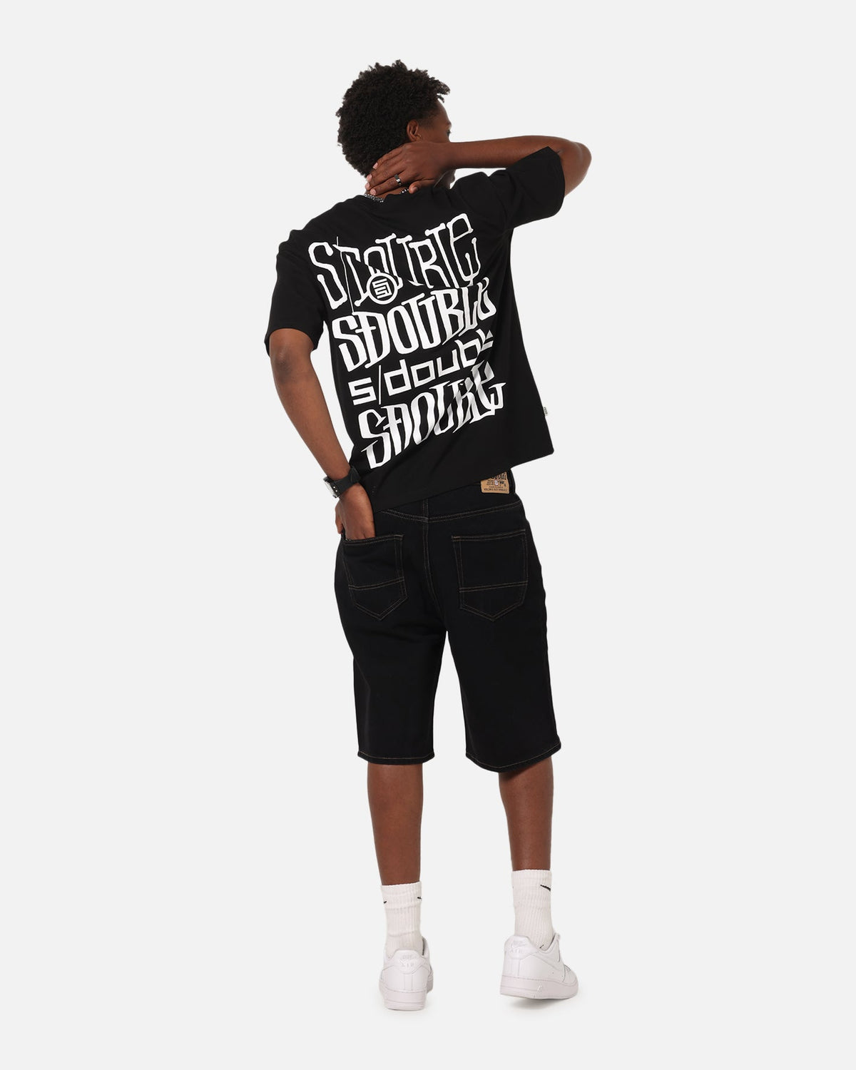 S Double Logofest T-Shirt Black