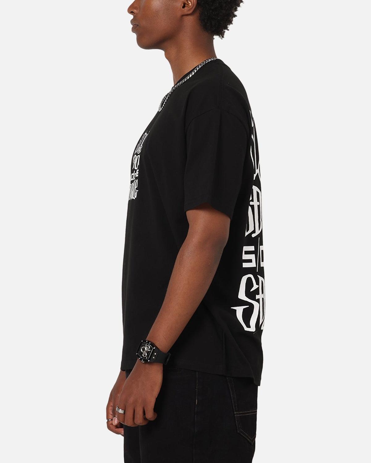S Double Logofest T-Shirt Black