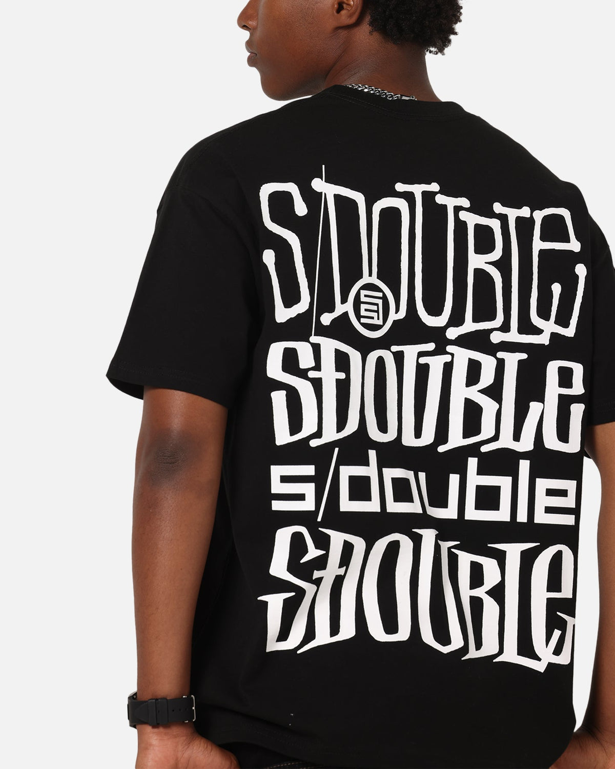 S Double Logofest T-Shirt Black