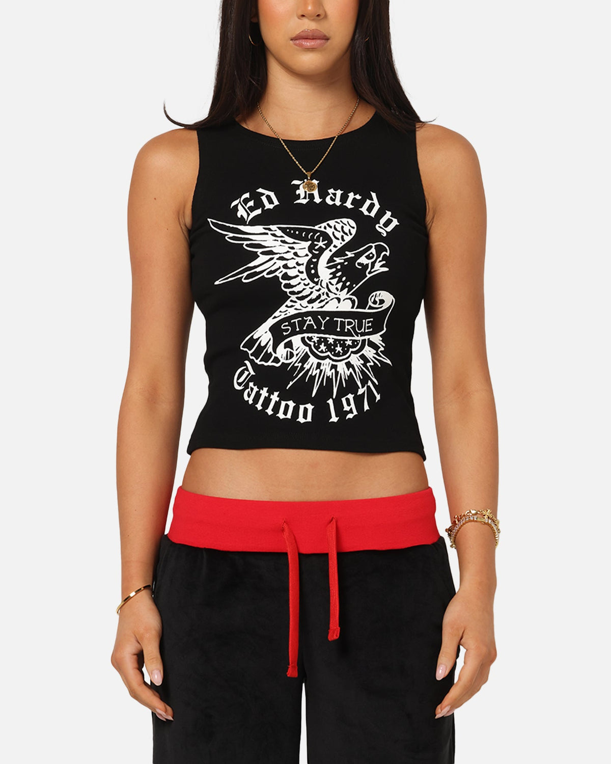 Ed Hardy Women's Stay True Tank Black