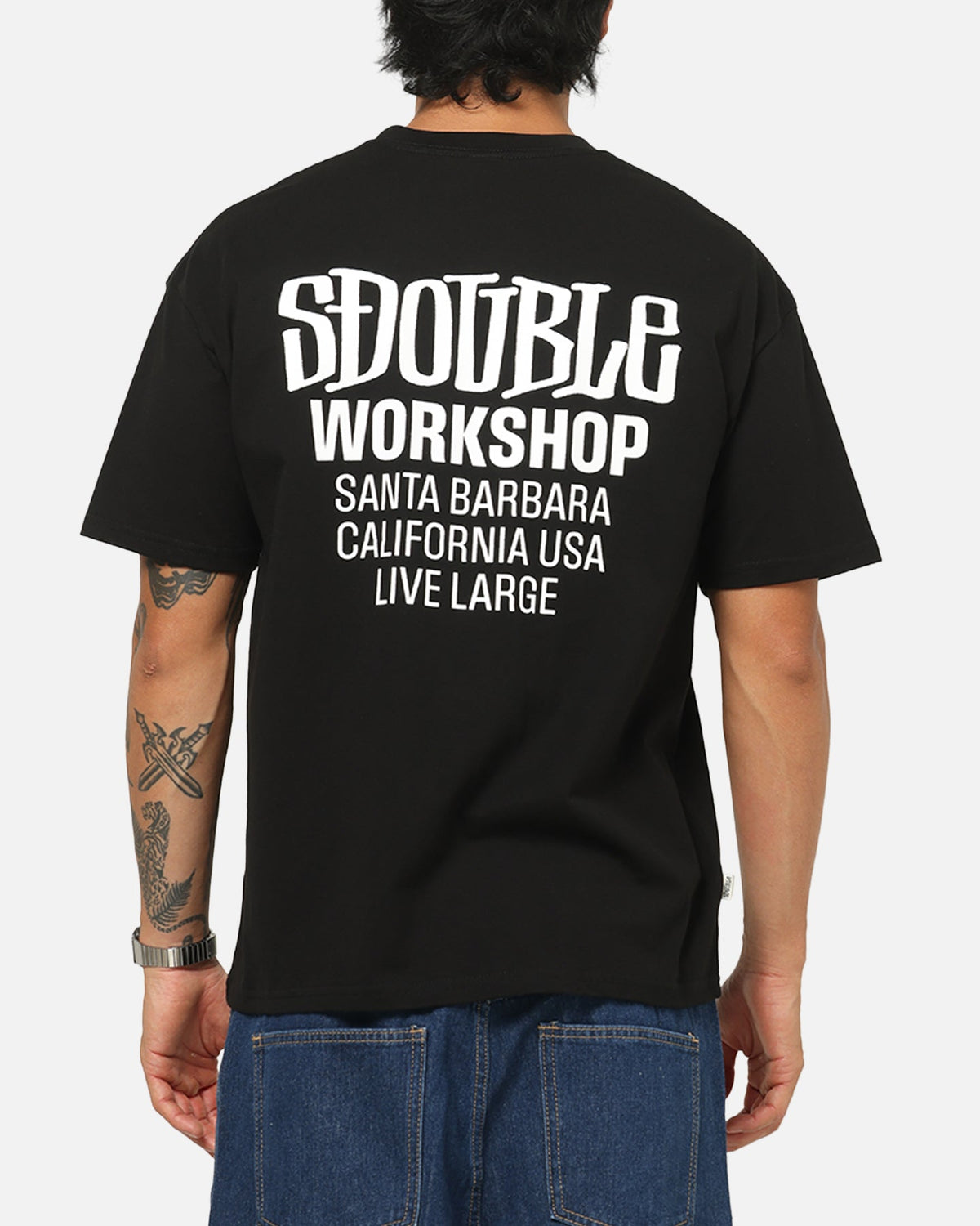 S Double Workshop T-Shirt Black