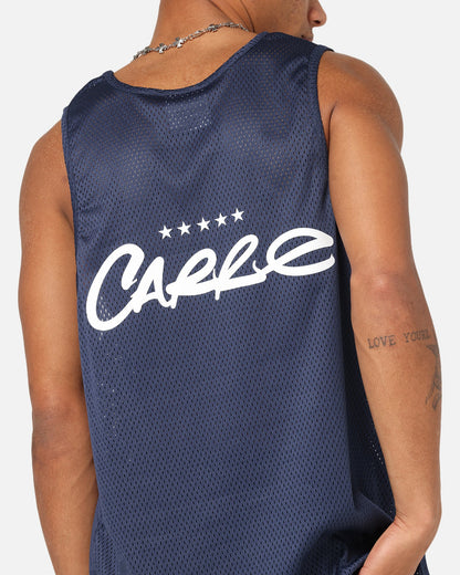 Carre Nova Sports Singlet Navy