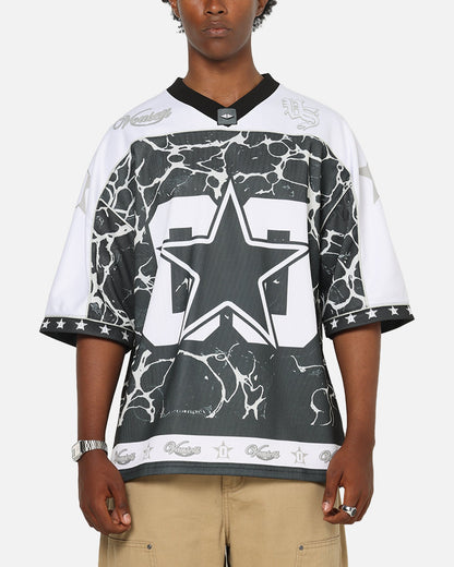 Vouseti V-Neck Football Jersey Black