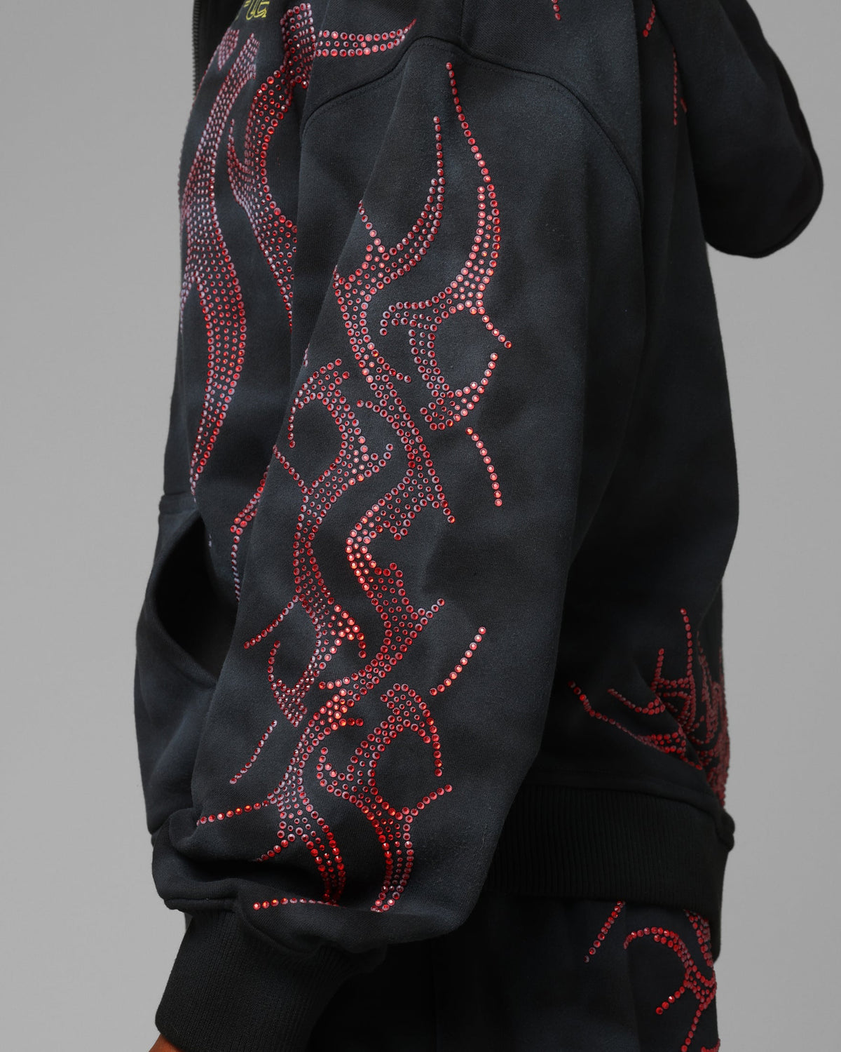 Loiter X Yu-Gi-Oh! Slifer Sky Dragon Zip Hoodie Black Wash