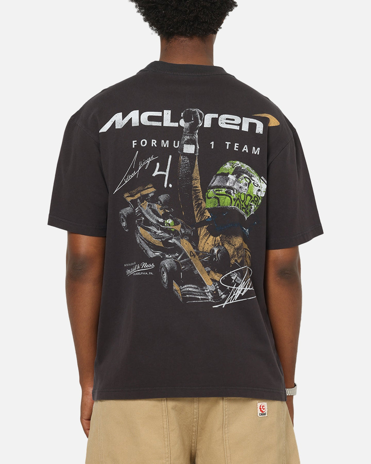 Mitchell & Ness X Mclaren Lando Norris Victory T-Shirt Faded Black