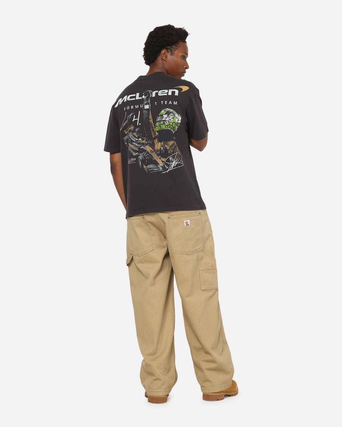 Mitchell & Ness X Mclaren Lando Norris Victory T-Shirt Faded Black