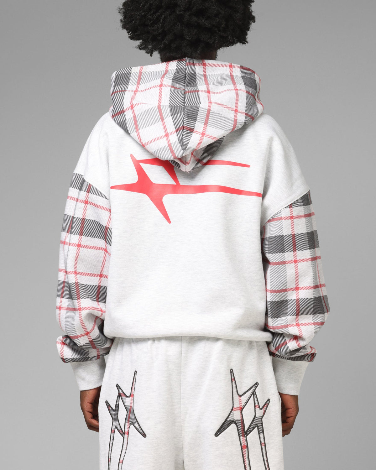 Loiter Ultra Hybrid Zip Hoodie Off White/Red