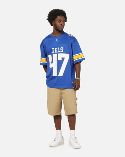 Bleacher Athletic Parramatta Eels NRL Gridiron Mesh Jersey Official Team Color