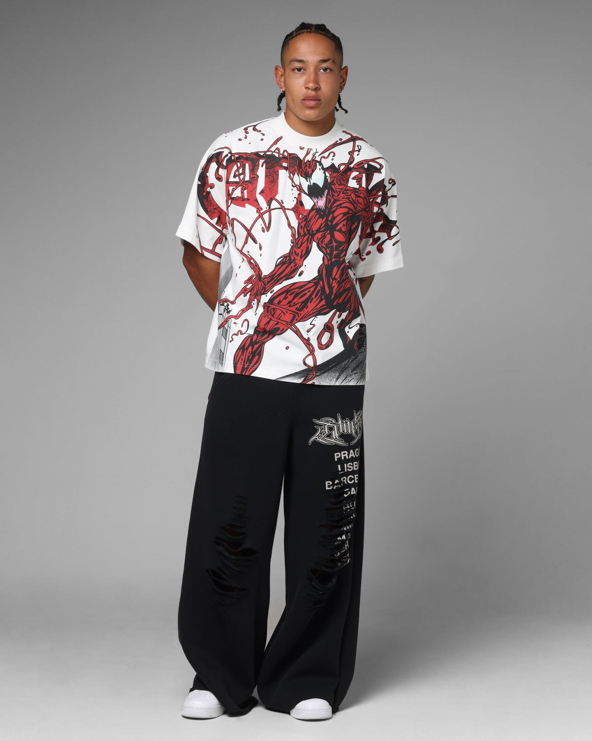 Loiter Marvel Spider-Man Carnage Boxy T-Shirt Off White