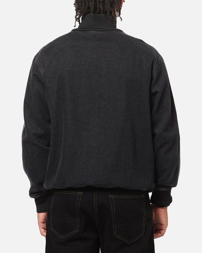 Adidas Adicolor Denim Firebird Track Top Black Denim
