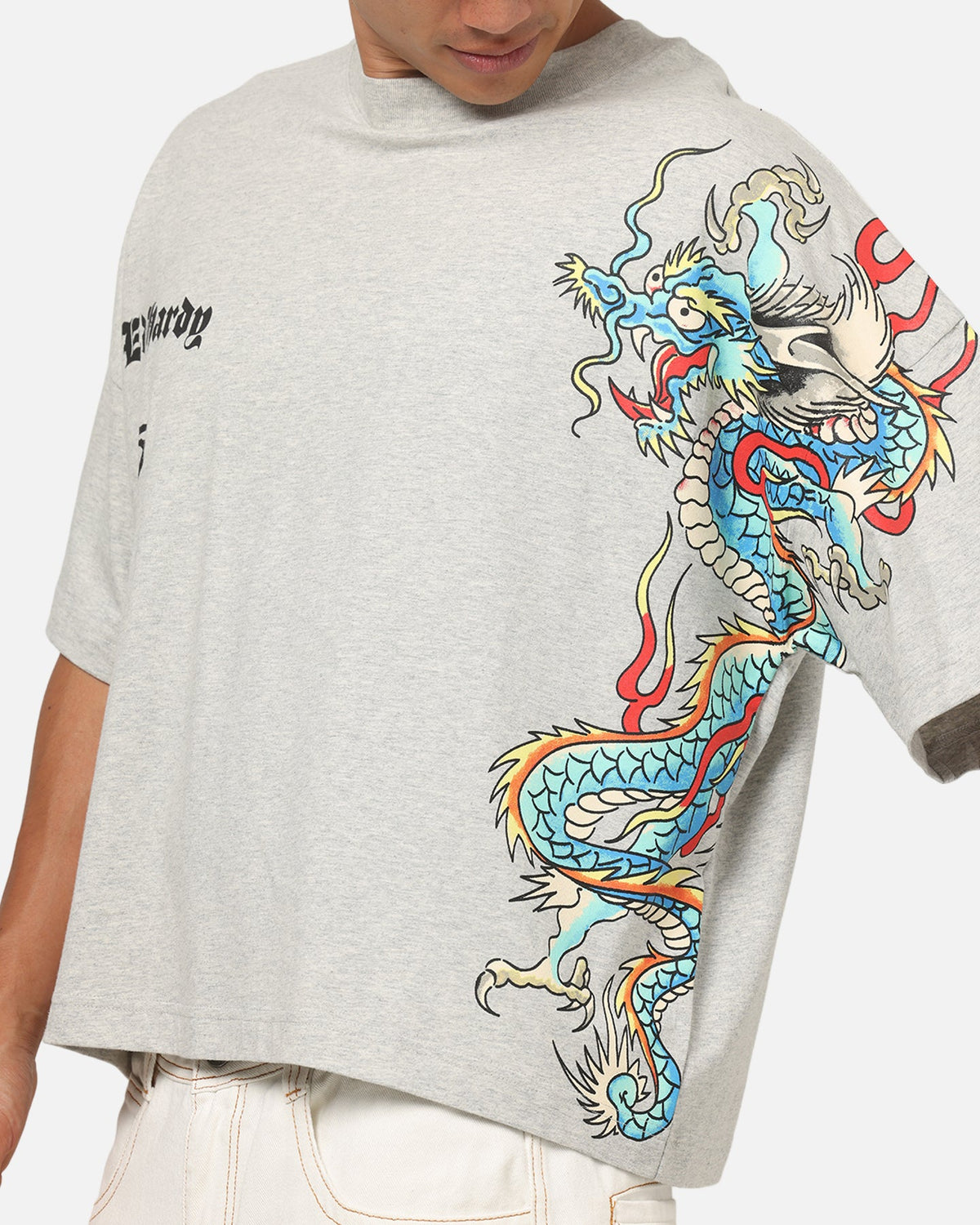 Ed Hardy Fireborn T-Shirt Grey Marle