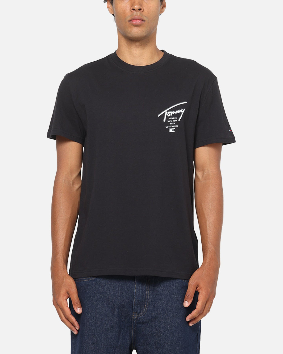 Tommy Jeans Regular Sign City T-Shirt Black