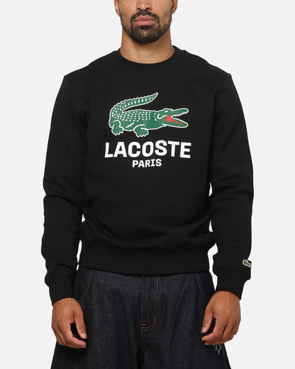 Lacoste Originals Croc Graphic Crewneck Black
