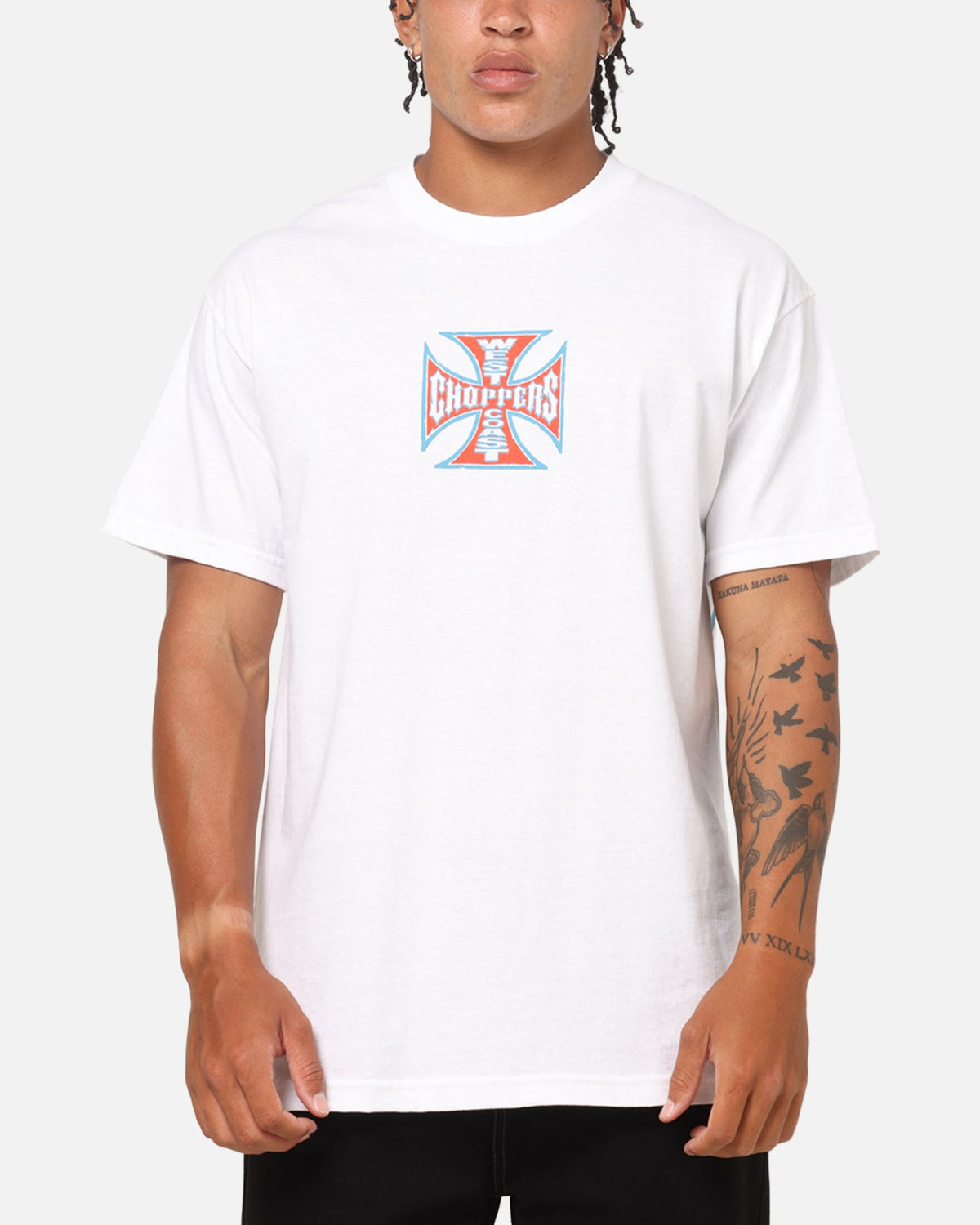West Coast Choppers 80's Chiseled Logo T-Shirt White