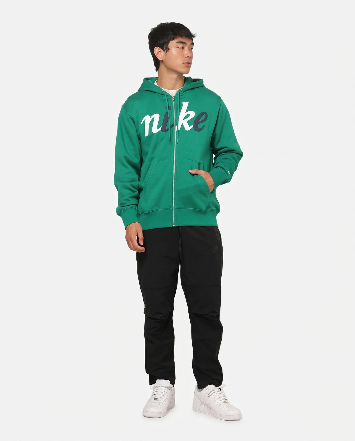 Nike Sportswear Club Fleece Full-Zip Hoodie Malachite Green