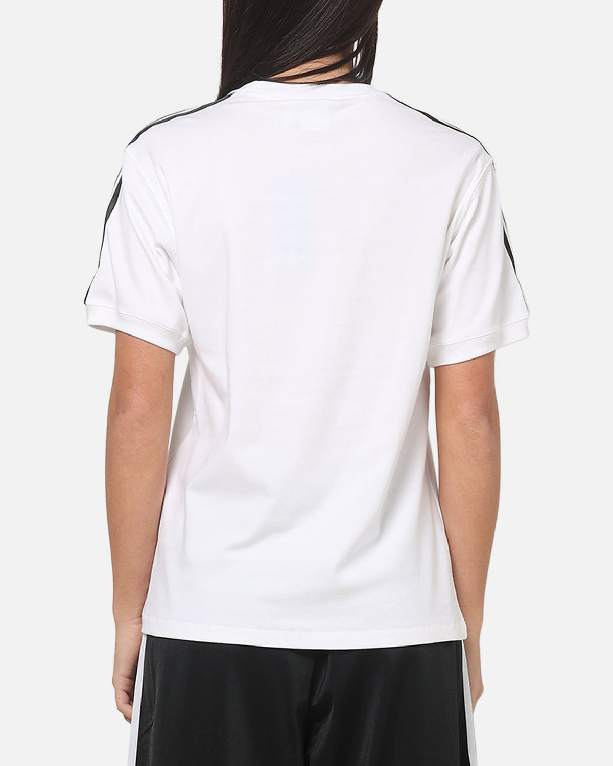 Adidas Women's 3 Stripe T-Shirt White/Black