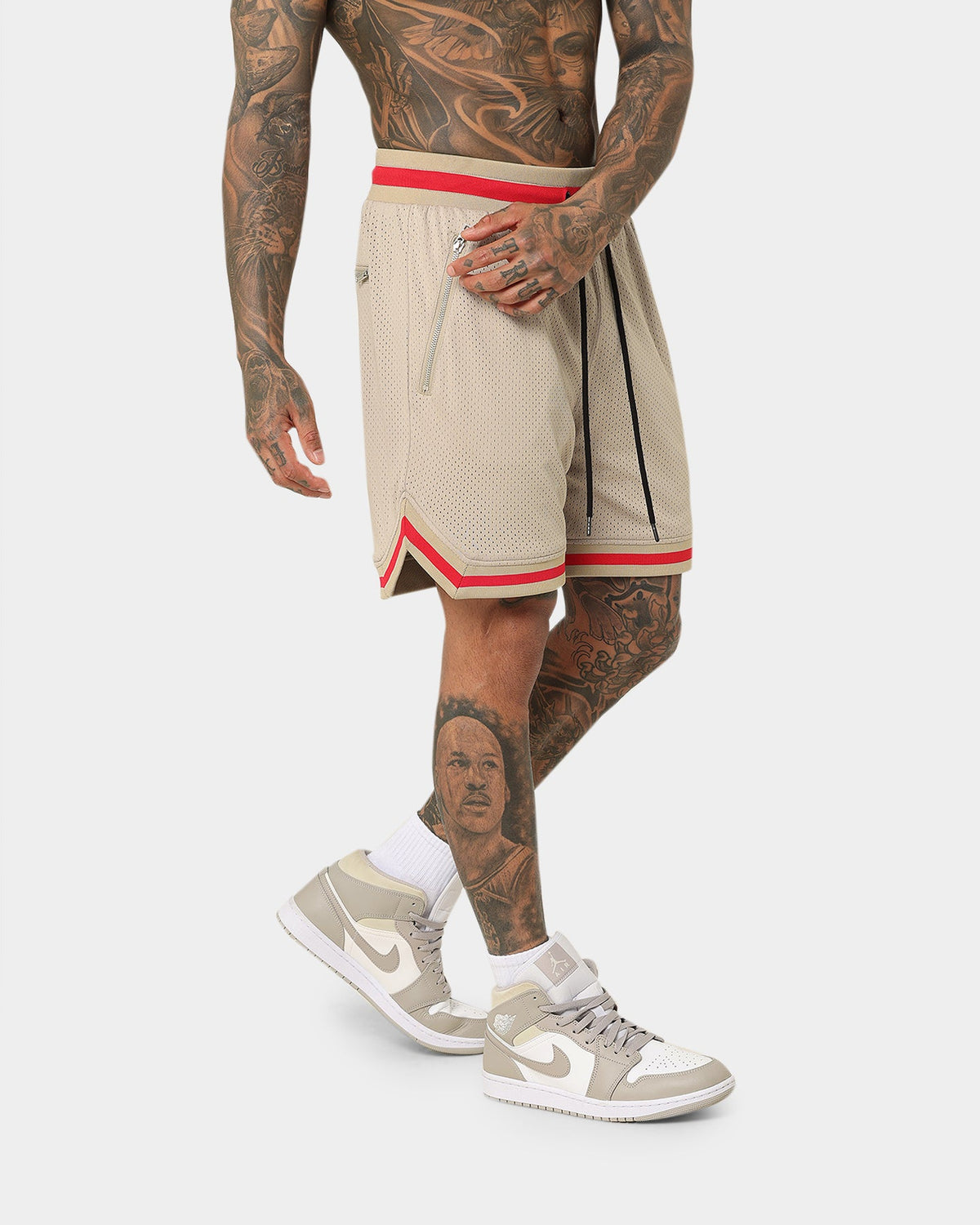 Saint Morta Envogue All-Star Basketball Shorts Stone/Red