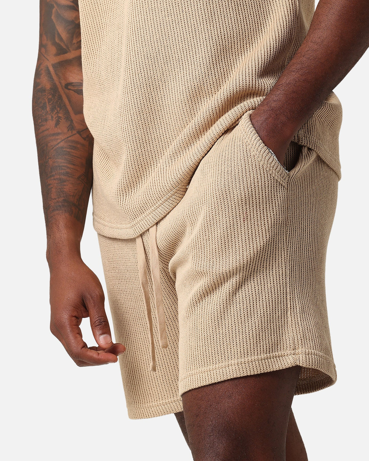 XXIII Broad Knit Shorts Tan
