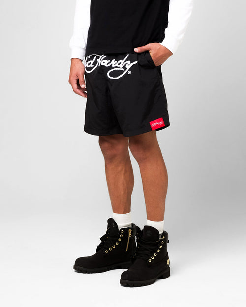 Ed Hardy Beach Shorts Black
