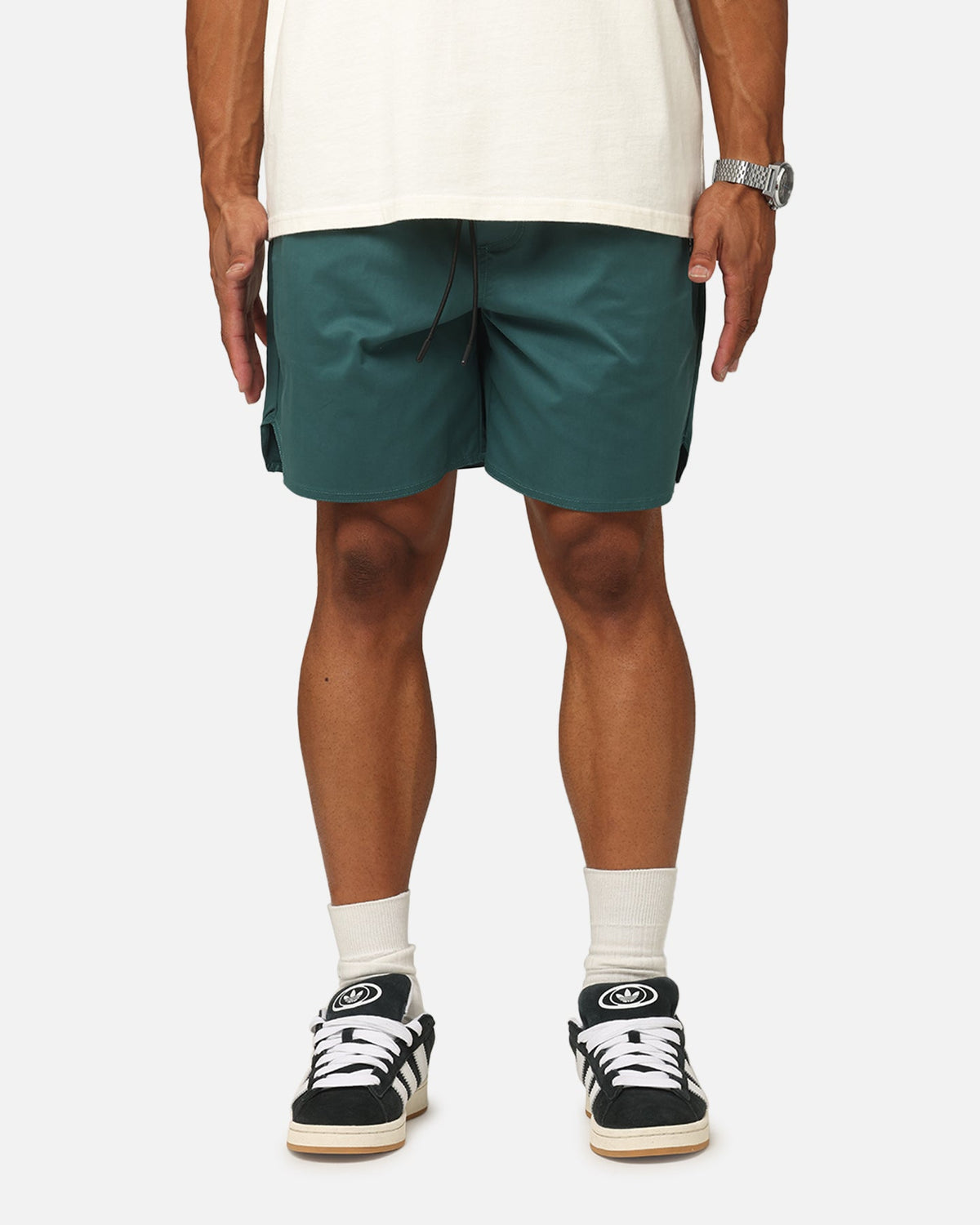 XXIII Elastic Cord Shorts Forest Green