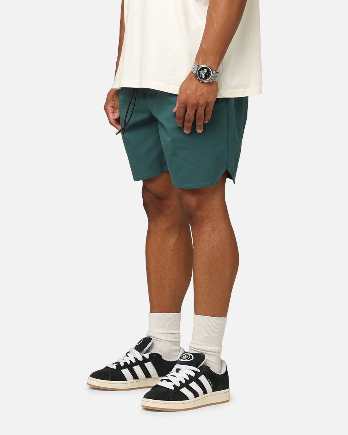 XXIII Elastic Cord Shorts Forest Green
