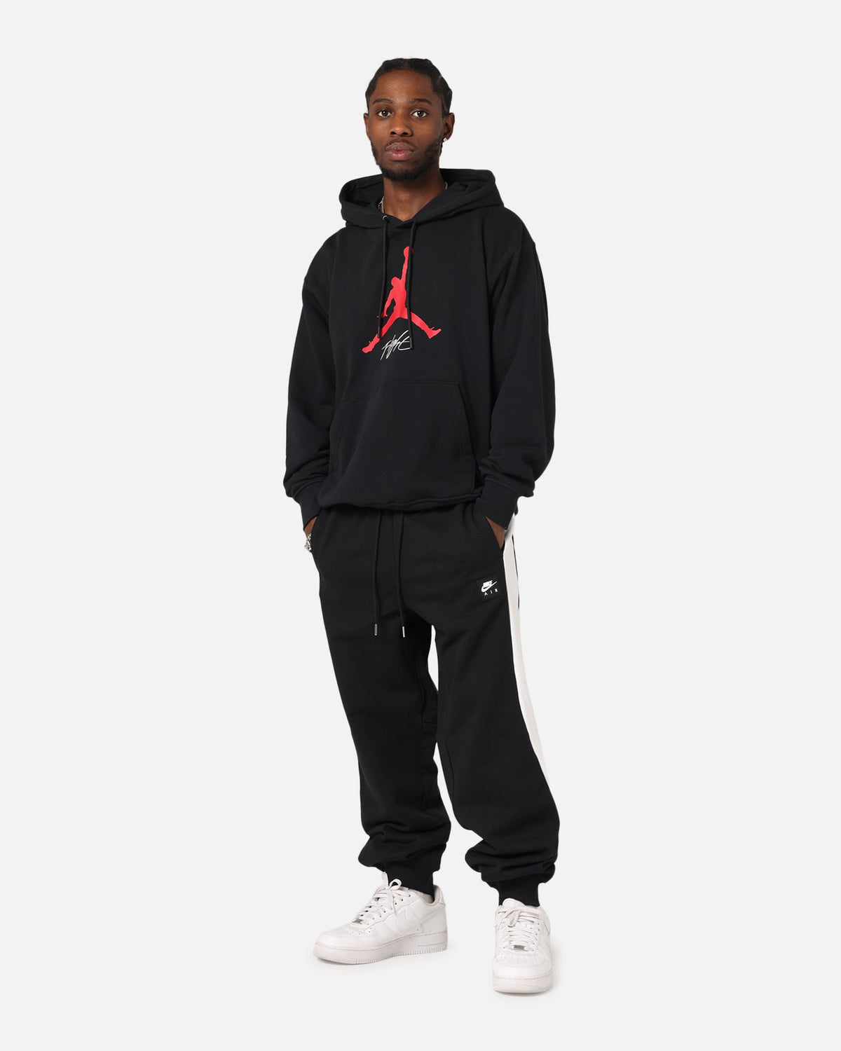 Nike Air Fleece Joggers Black/White/Black