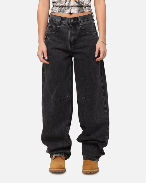 XXIII Women's Buckle Baggy Jeans Vintage Black