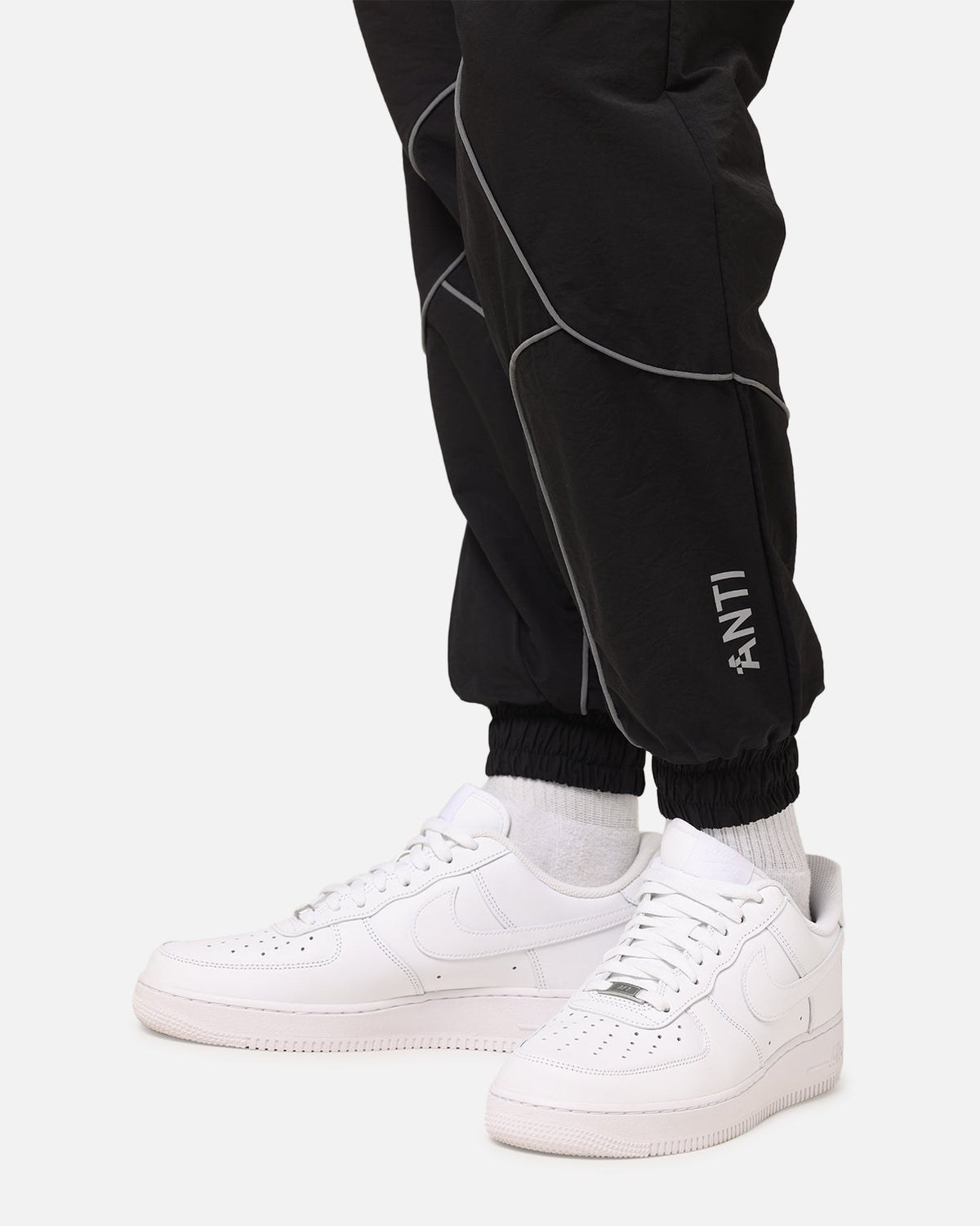 The Anti Order Stereo Nylon Track Jogger Black