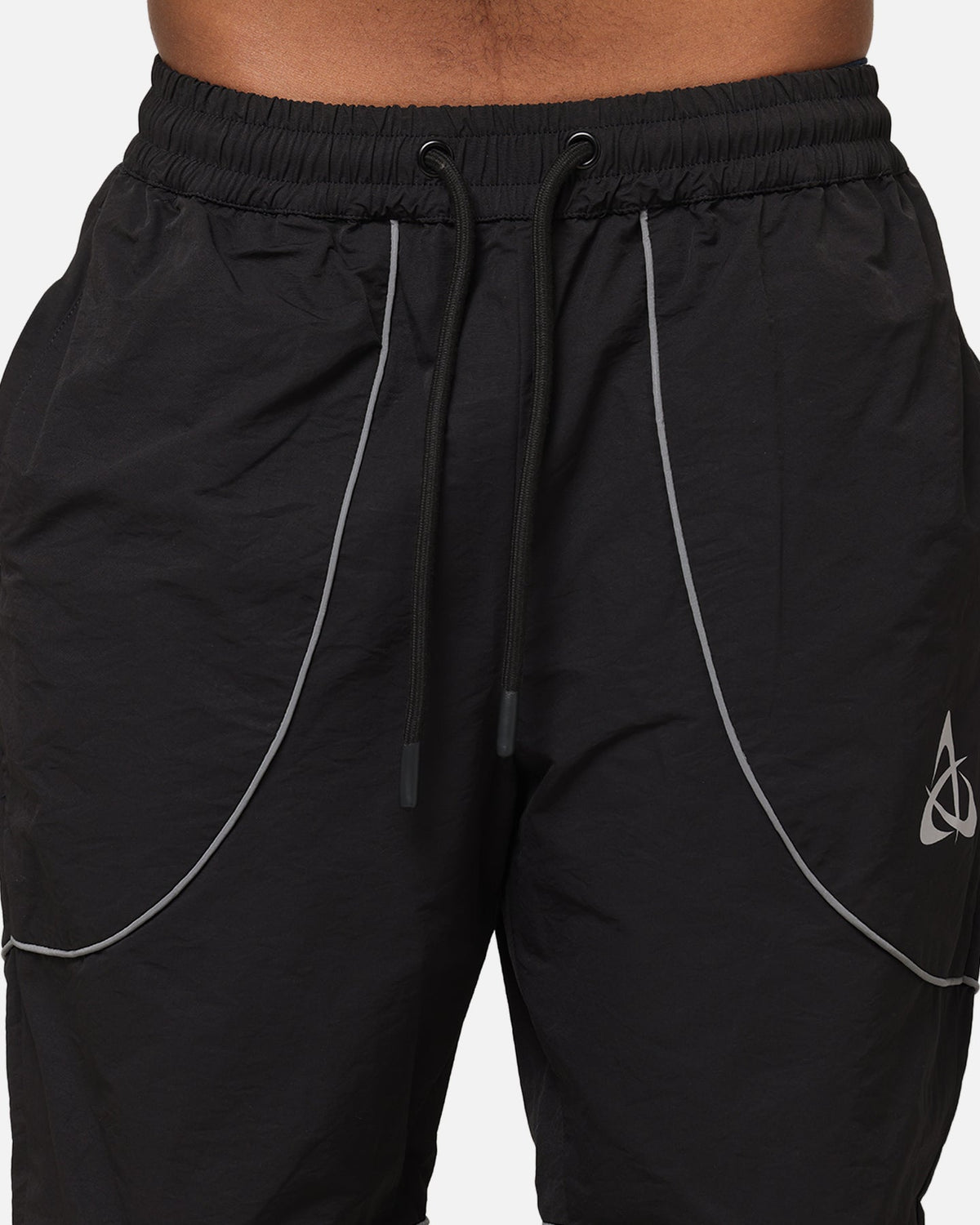 The Anti Order Stereo Nylon Track Jogger Black