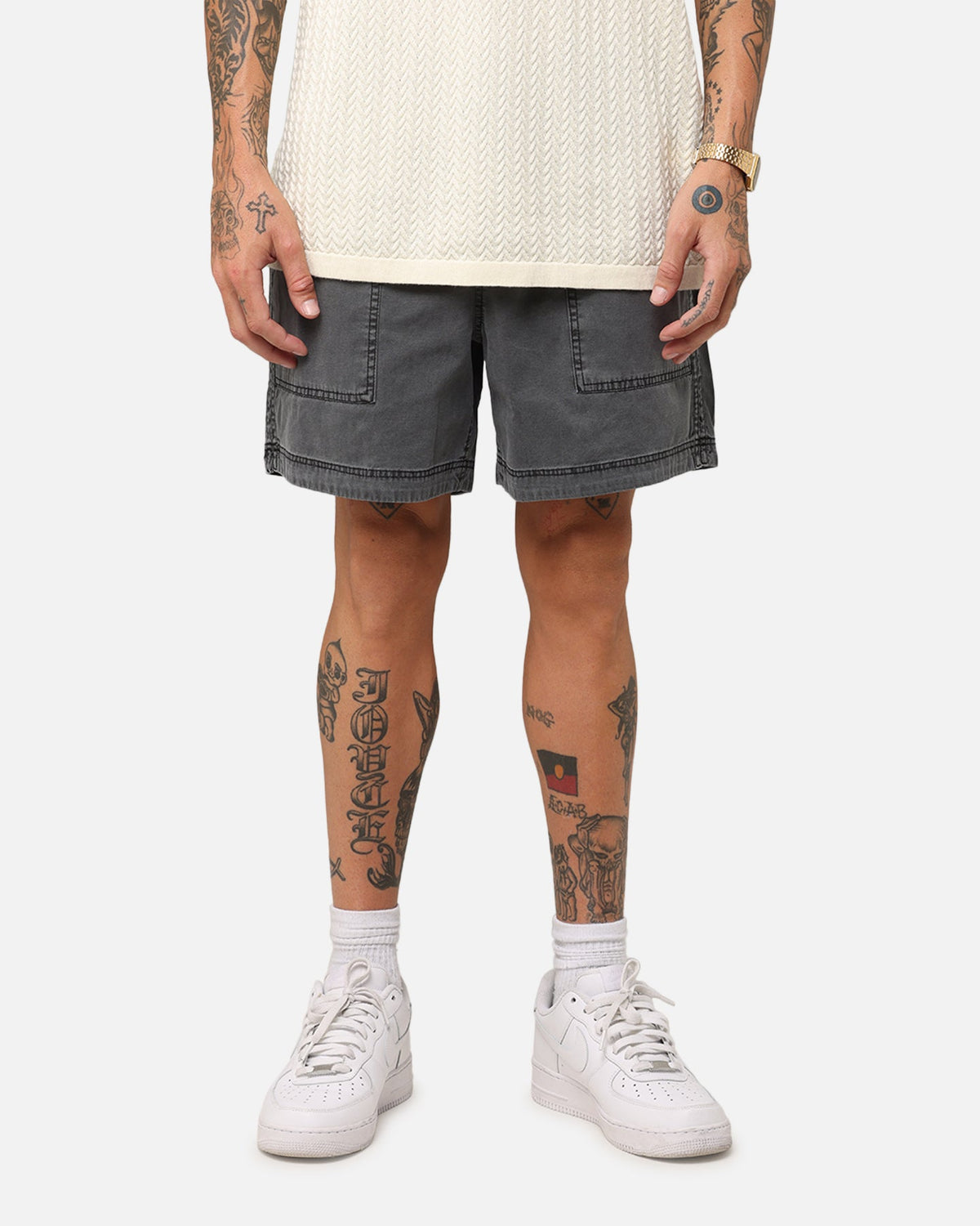 XXIII Court Shorts Washed Black