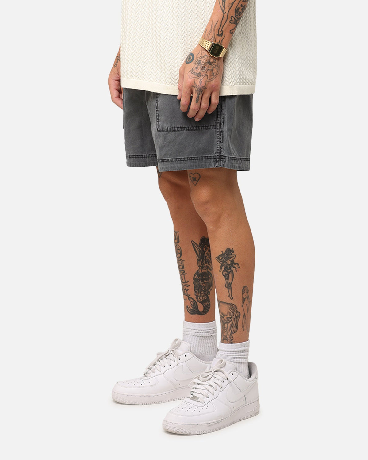 XXIII Court Shorts Washed Black