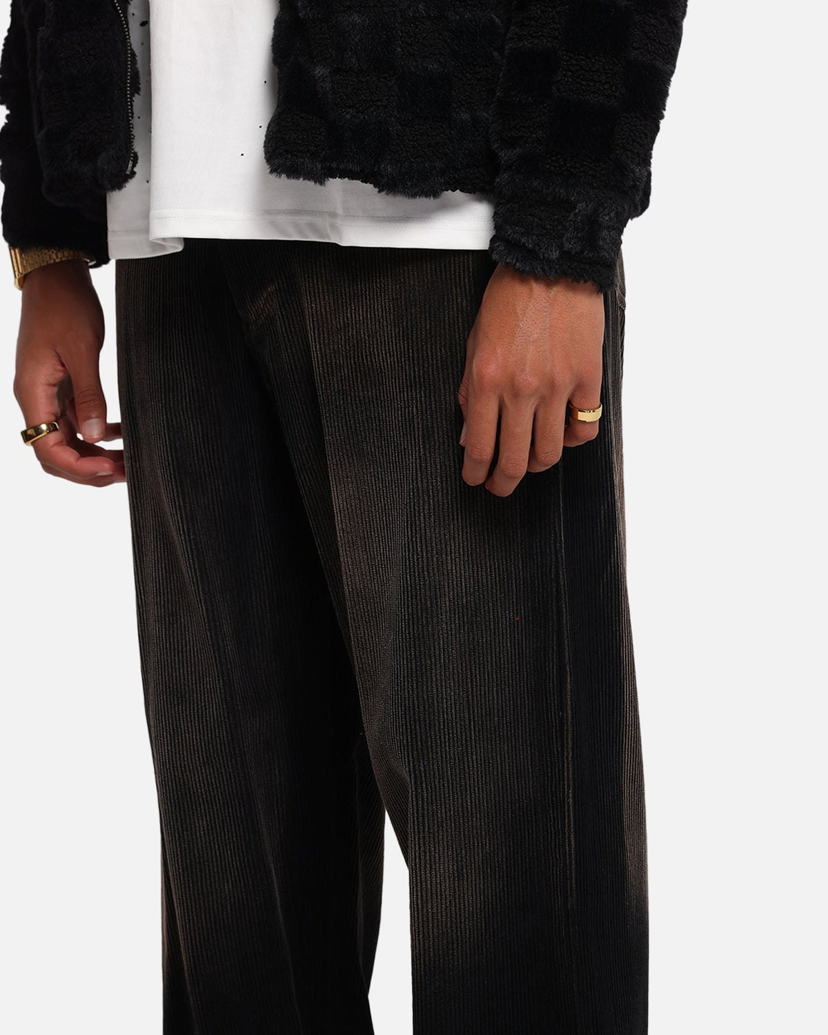 XXIII Corduroy Wash Pants Black