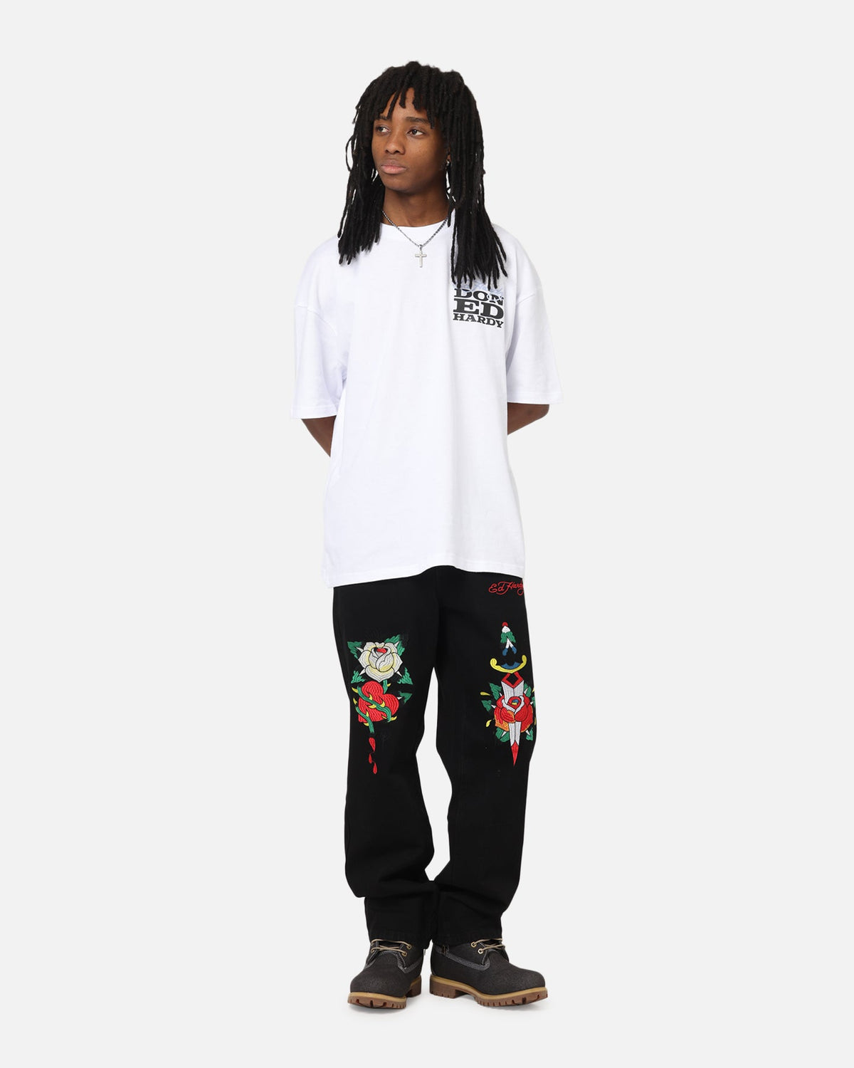 Ed Hardy Once Wounded Jeans Black