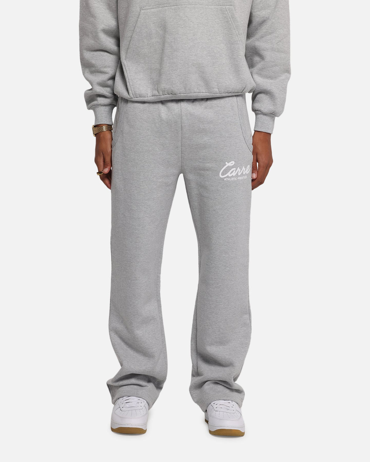 Carre Prestige Script Sweatpants Grey Marle
