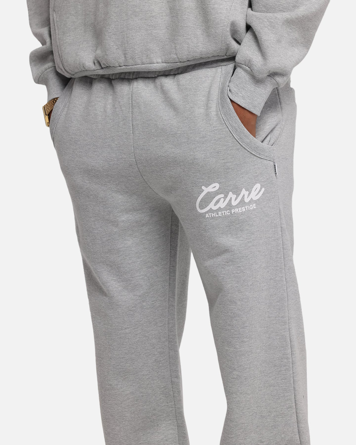 Carre Prestige Script Sweatpants Grey Marle