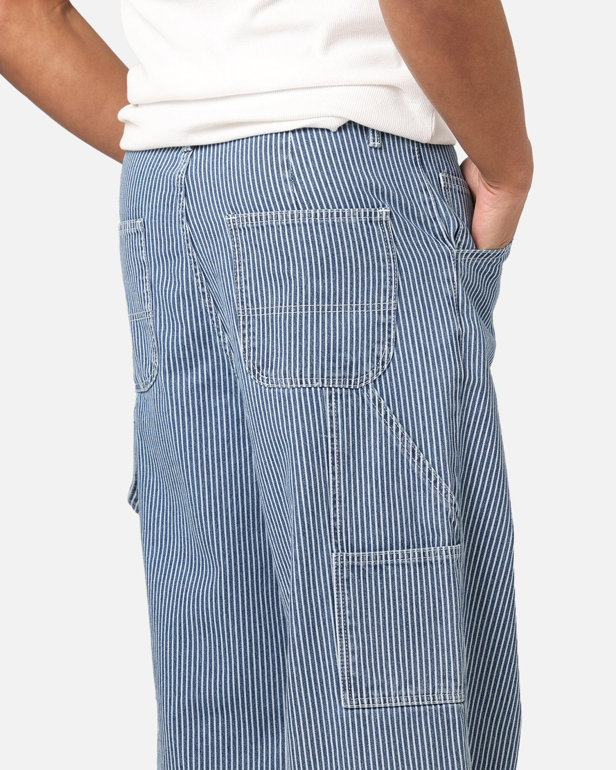 XXIII Striped Work Pant Navy Stripe